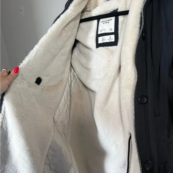 Abercrombie & Fitch women’s parka winter coat - Picture 8 of 9